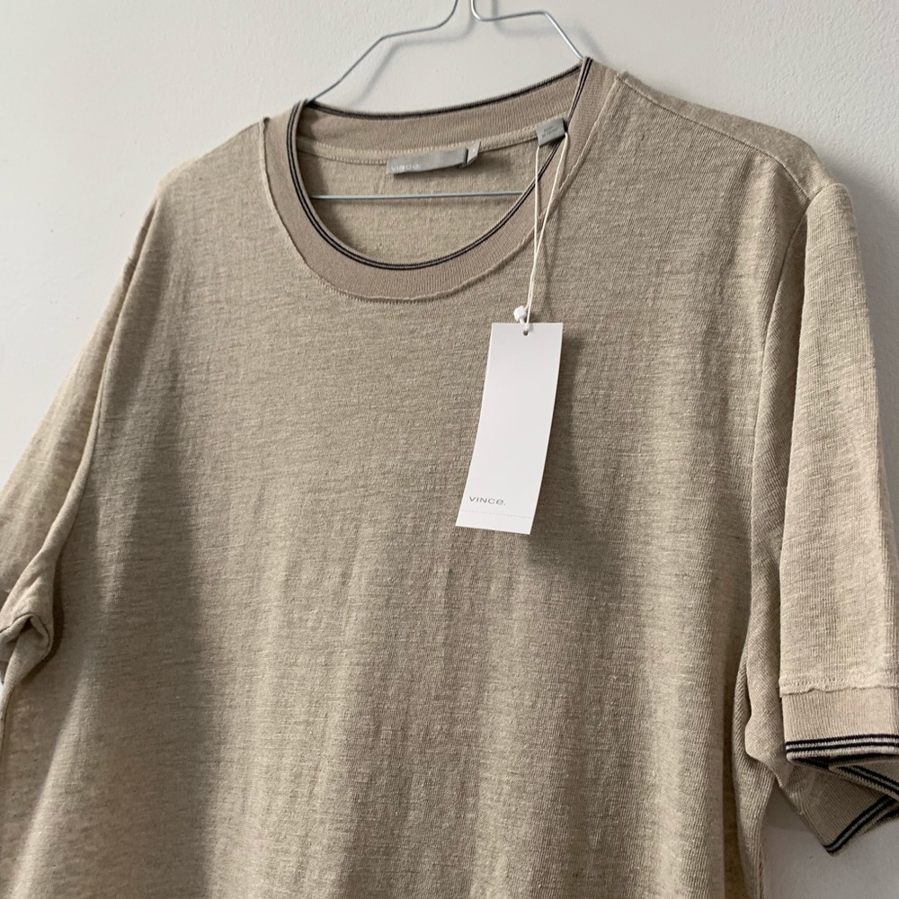 NWT 100% Linen Vince Shirt